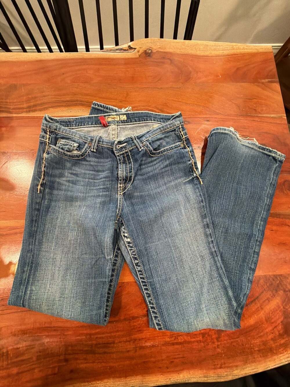 BKE Drew Jeans Size 30x33 3/4 Blue Stretch Bootcut